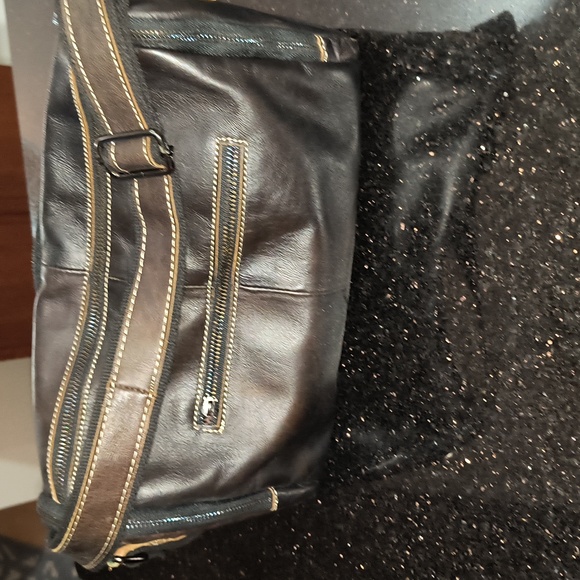 Bullcaptain Brown Leather Crossbody Bag NWOT - Picture 2 of 8